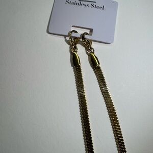 Gold Stainless Steel Women's Chain bracelet